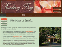 Tablet Screenshot of myrainberrybay.com